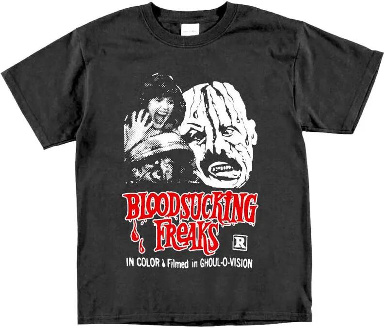 

Blood Sucking Freaks Horror Movie T Shirt 1978 Vintage Halloween Goth Punk Scary Unisex T-Shirt XXXXL
