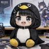 Neues Niedliches Cartoon Guga Pinguin Plüschtier mit Schmuckstück zum Halten Zimmerdekoration 25cm Plüschpuppen Spielzeug für Kinder Geschenk