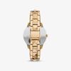 Michael Kors Petite Runway Mercer Pavé Gold-Tone and Onyx Watch MK6672