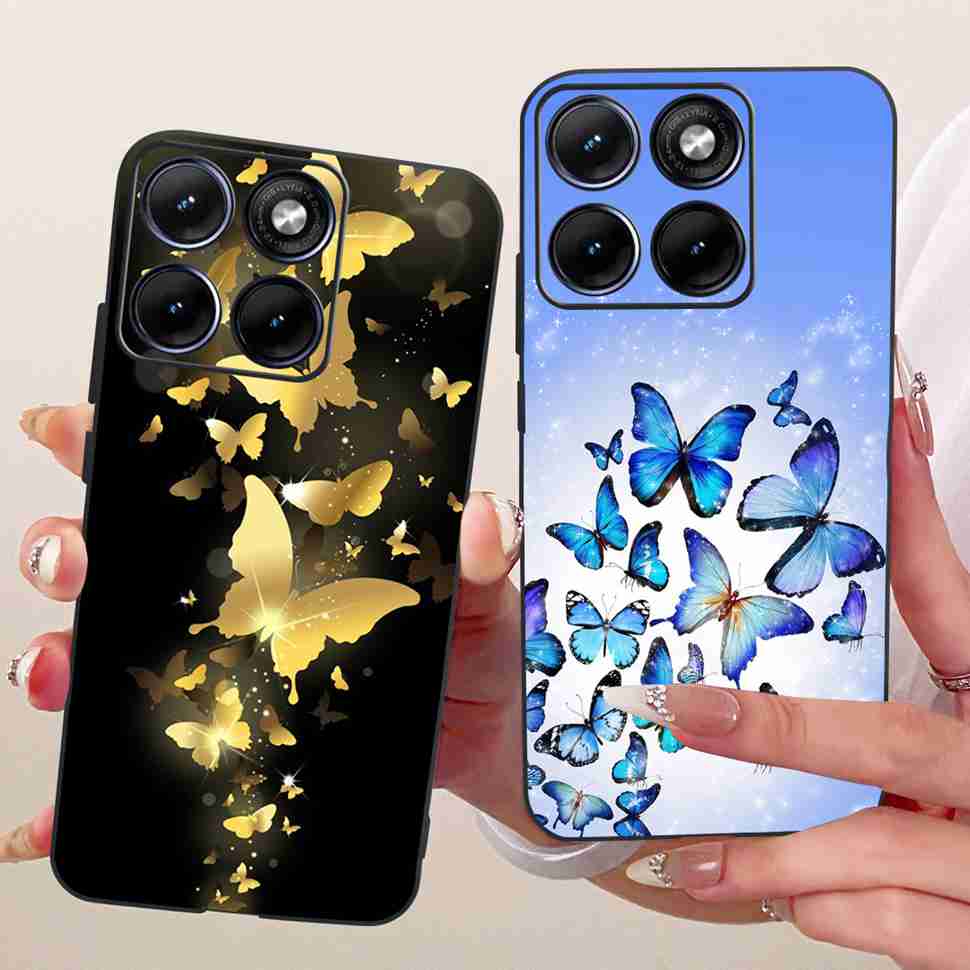 For Motorola Edge 70 Fusion 5G Case Cartoon Cat Panda TPU Black Cover For XT2605-1 XT2605-2 XT2605-4 Soft Silicone Phone Cases