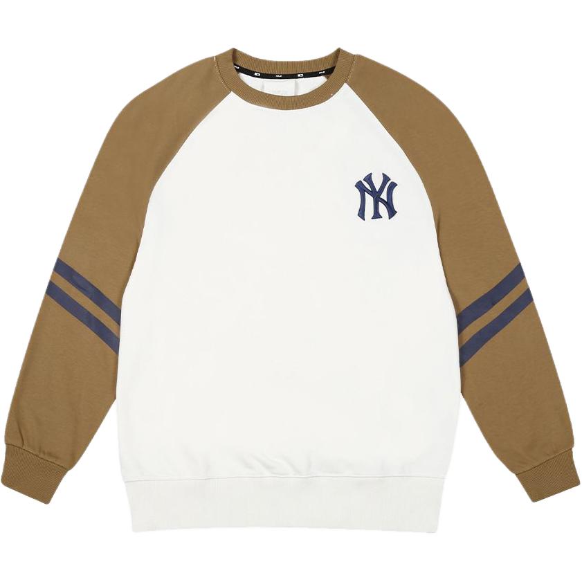 MLB New York Yankees Sweatshirt Unisex Beige Yellow 31MT0B041-50B XL