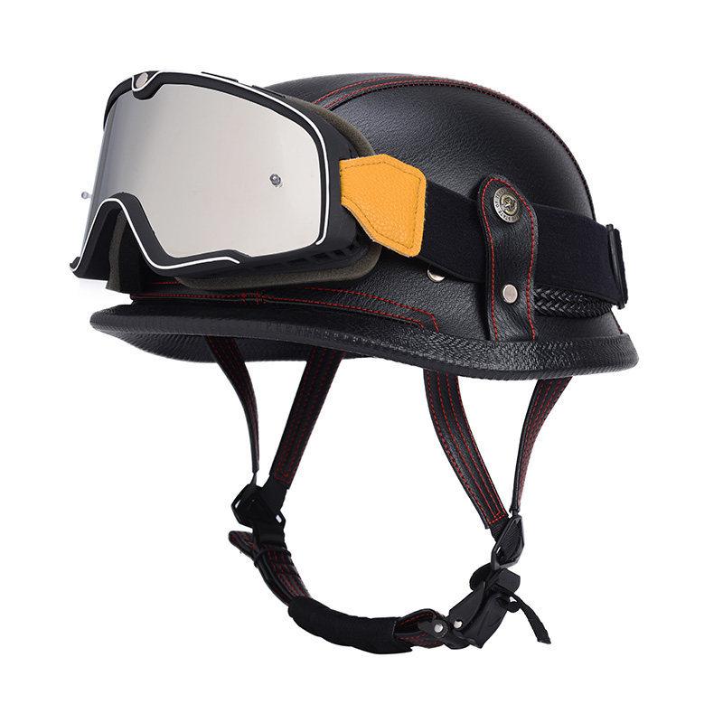 Vintage Helmet Half Helmet Electric Vehicle Locomotive Safety Helmet Locomotive Helmet Helmet