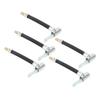 5pcs 10cm Tire Inflator Hose Fast Inflation Leak Free Air Pump Hose Adapter for Car Bike Motorcycle