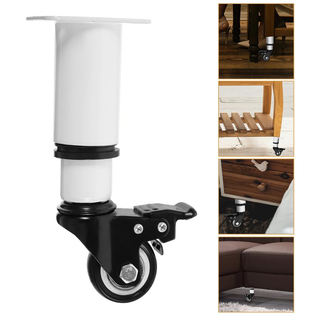 4pcs Adjustable Table Leg With Caster Wheel Cabinet Leg Furniture Leg Table Wheel