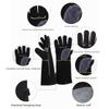 Leather Heat Resistant Gloves High Temperature Resistance Safety Gloves  Welding Work