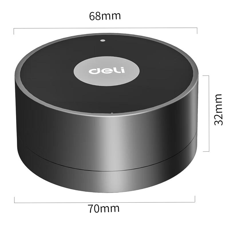 Deli Wireless Bluetooth Smart Attendance Machine CN Plug (adapter Included)