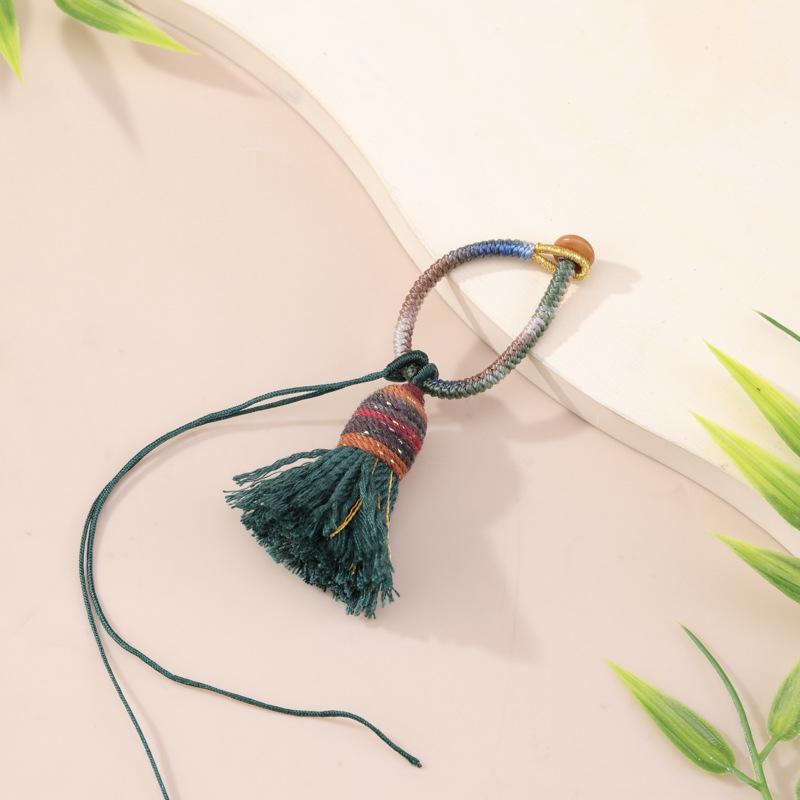 2Pcs Gradient Colorful Tassels DIY Pendant Crafts Clothing Decorative Curtain Bag Sewing Accessories Keychain Hanging Ornament