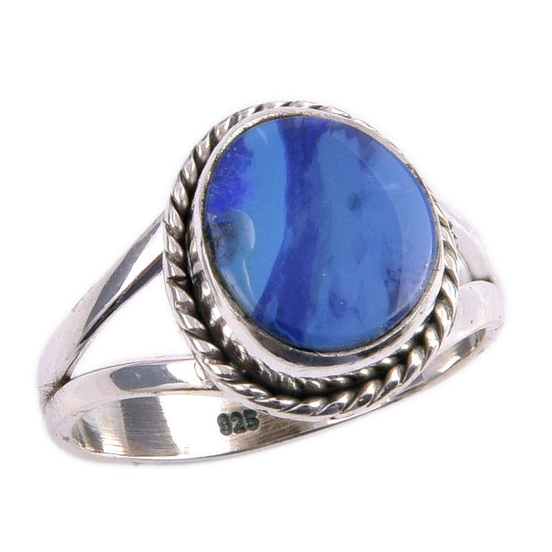 Natural Australian Opal Gemstone 925 Solid Sterling Silver Jewelry Ring S.6 Y6a81