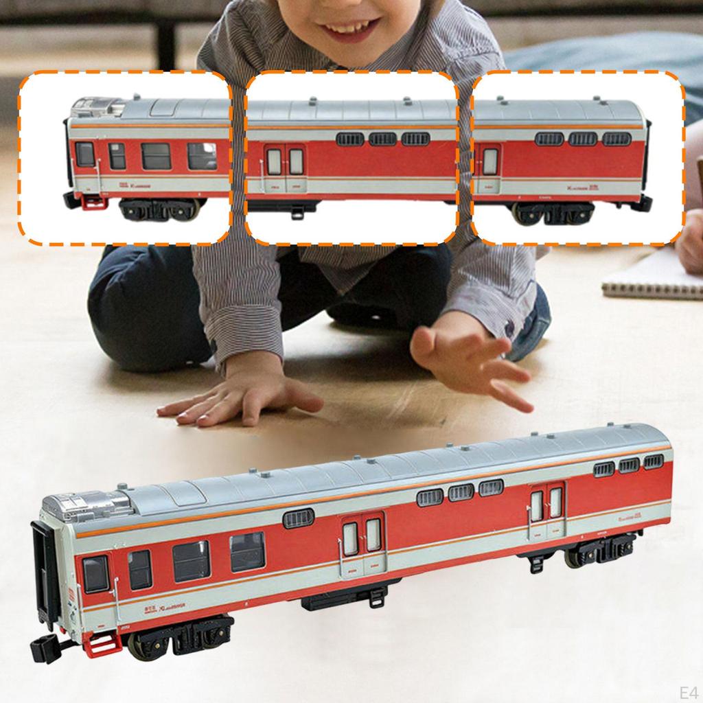 1/75 Scale Train Baggage Car Model Desktop Decoration Birthday Gift Carriage for Bedroom Sand