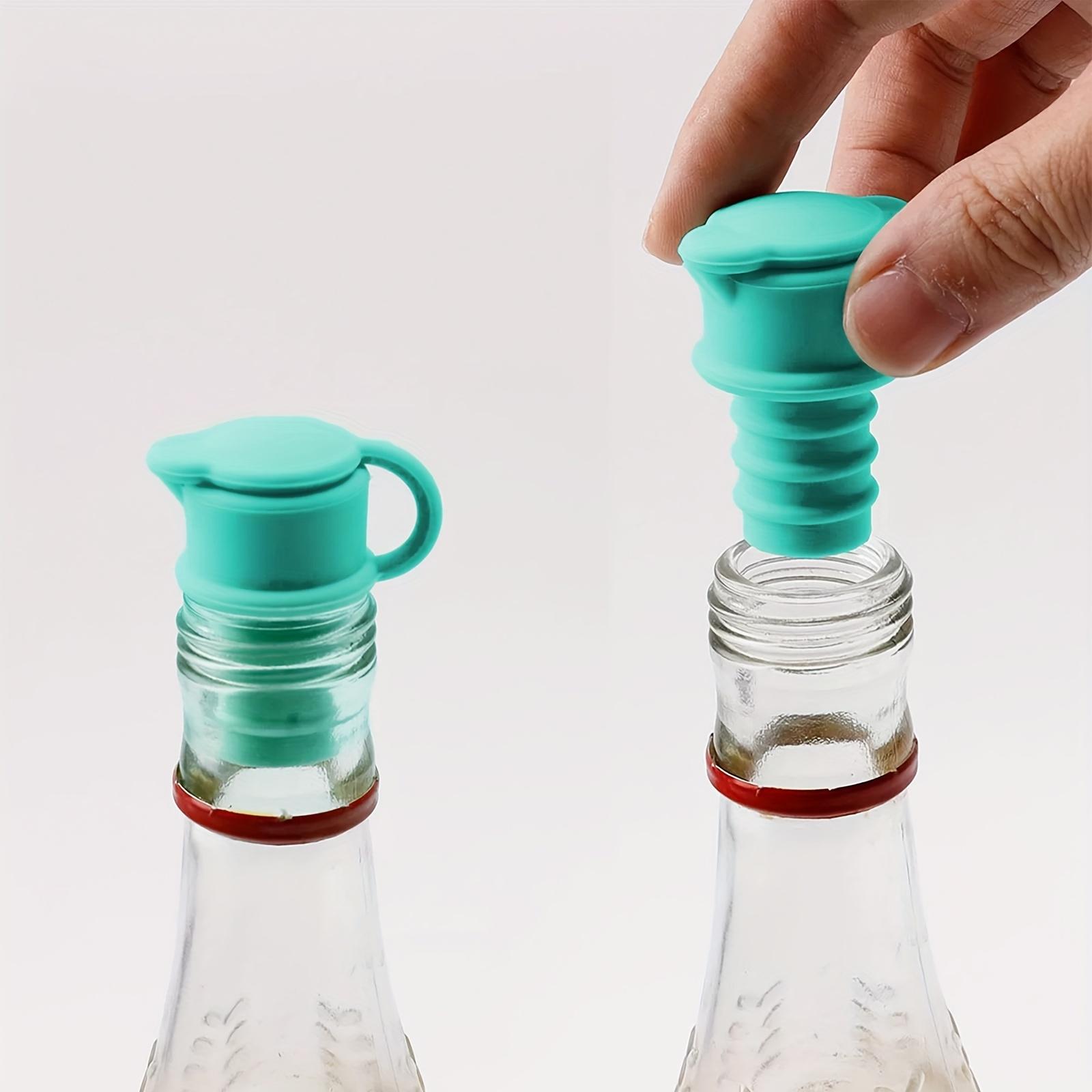 

2pcs Silicone Bottle Stoppers, Vacuum Seal Freshness Lids for Drink Bottles, Spice Jars, Durable Multi-Purpose Party Stoppers