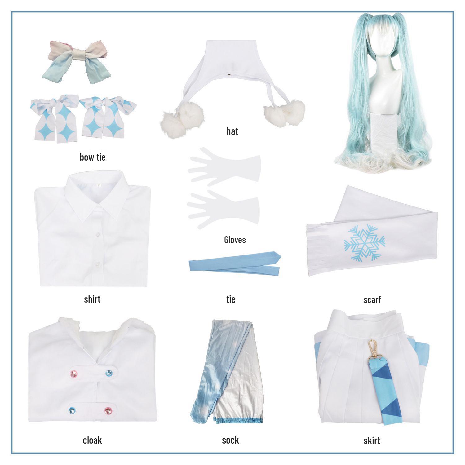 

Белый плащ Сакура Косплей Костюм - Сладкий Снежный Зимний Стиль для Женщин XL