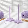 Yousheng 3D-gedrehter Garnwickler Glatter drehender Garnhalter Niedlicher Stern Verwicklungsfreier Garnspinner zum Häkeln Stricken