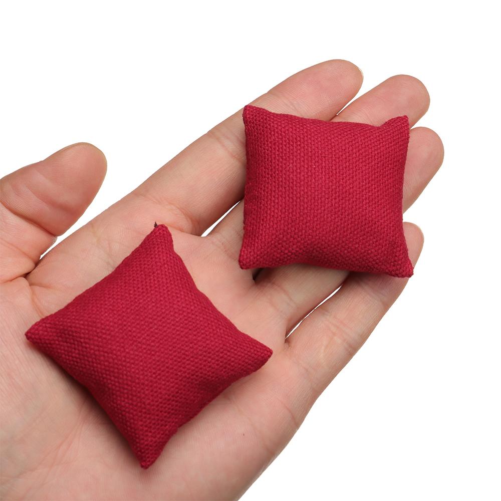House Doll House Supplies Toys Furniture Miniature Cushions Doll Accessories Mini Dollhouse Pillows