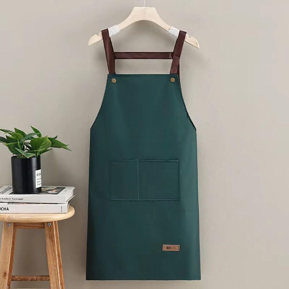 1Pcs with Pockets Kitchen Cooking Apron Waterproof Work Uniform  for Hotel Resturant Coffee Shop
