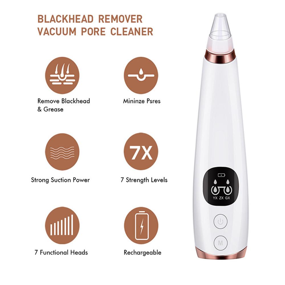 Black Spots Removal Facial Deep Cleansing Pore Cleaner Machine Skin Care Tools Electric Blackhead Remover Vacuum Acne Cleaner