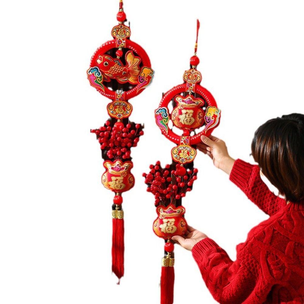 

Hanging Fu Zi Pendant Dragon Year Tassels Pendants Door Window Wall Decor 02