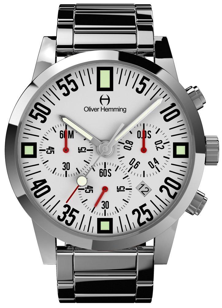 Oliver Hemming Quartz Chronograph Wristwatch WTC17S80WCD Battery-Powered [Used]