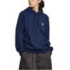 Adidas Originals Essential Trefoil Essentials Hooded Pullover Fitted Letter Logo Long Sleeve Sweatshirt Men sweatshirt Night-Blue IY4929