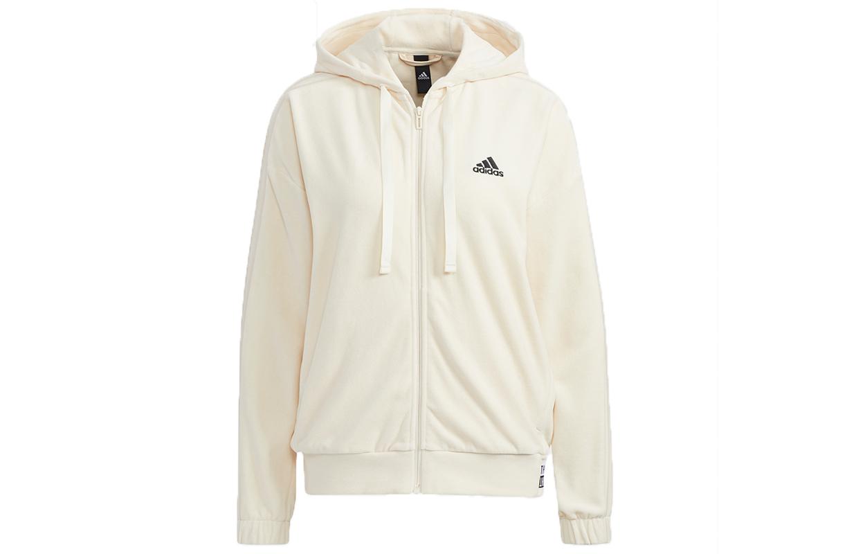 Adidas Jackets Women s Ecru Hooded Moderate Other HG1836 XS