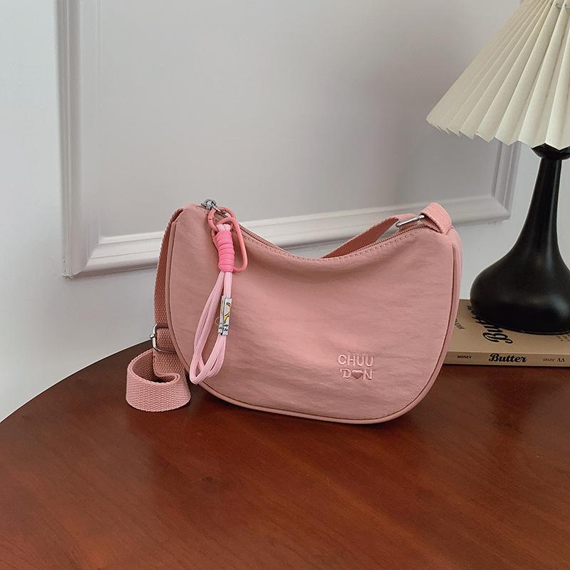 Fashion pillow bag summer new solid color small square bag simple shoulder bag crossbody bag underarm bag