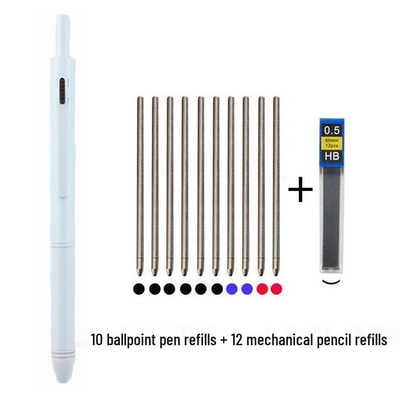 4-in-1 Multifunktionsstift: Mehrfarbiger Kugelschreiber, Druckbleistift, Gelstift mit Schwerkraft-Sensor-Technologie