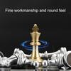 1 Set Medieval Chess Magnetic Board Intellectual Development Golden Silver Color Foldable