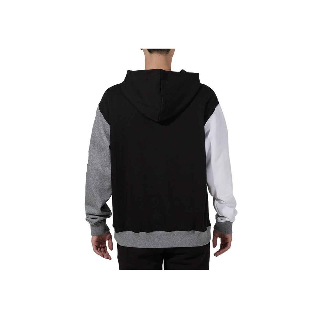 Puma Pánská pletená mikina s kapucí s barevnými bloky a výšivkou Černá 532102-03