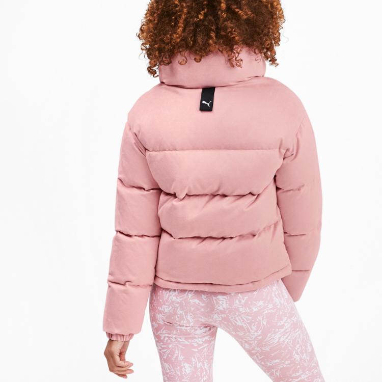 Puma Warm Stand Collar Down Jacket Women Outerwear Newlywed-Pink 580970-14