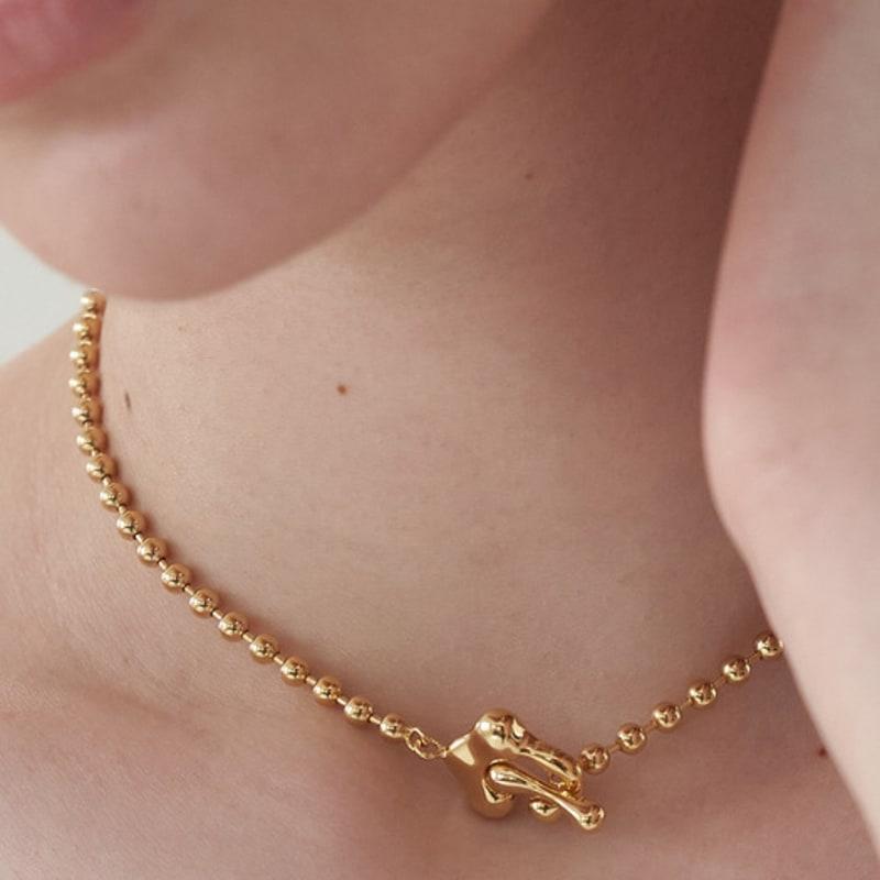 Plier Shroom Toggle Ball Necklace