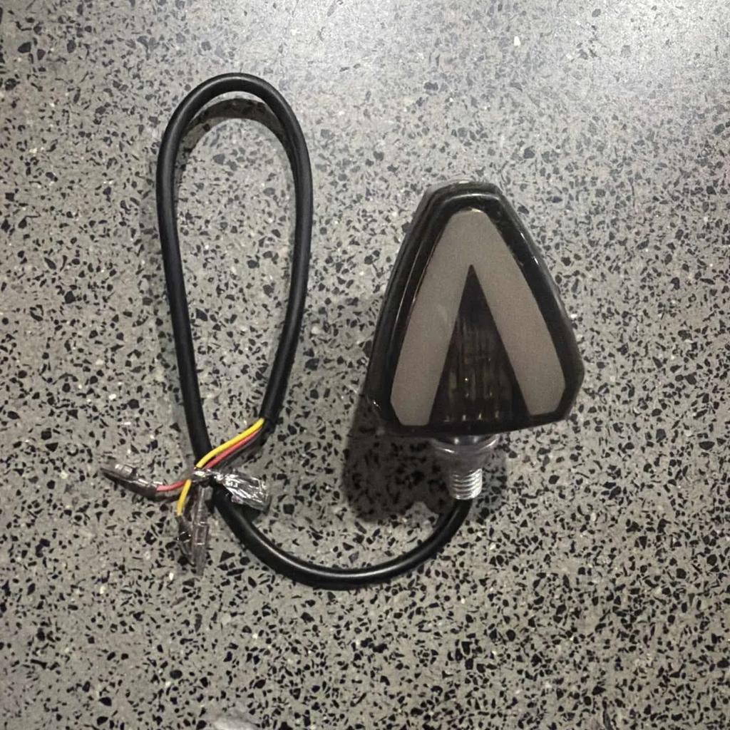 Motorcycle LED Turn Signal DC 12V Dustproof Anti-collision Mini Warning Light for Off-road Motorbike Riding Trips