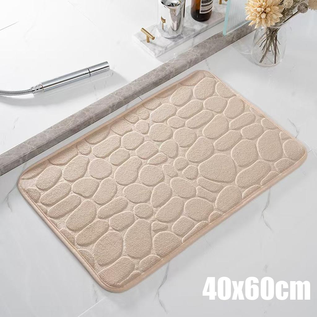 Krásná dlážděná embosovaná koupelnová předložka Protiskluzové koberce v umyvadle Vana Boční podlaha Koberec Sprcha Rohožka Rohožka z paměťové pěny