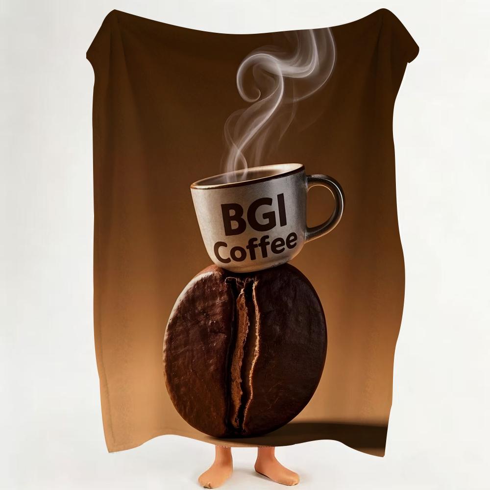 Poster C Creative C Coffee P Poster Throw Flannel Throw Blanket Suitable for Sofa Living Room Bedroom