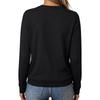 Women's Halloween Long Sleeve Neck Printed Top for Casual Fall Wear