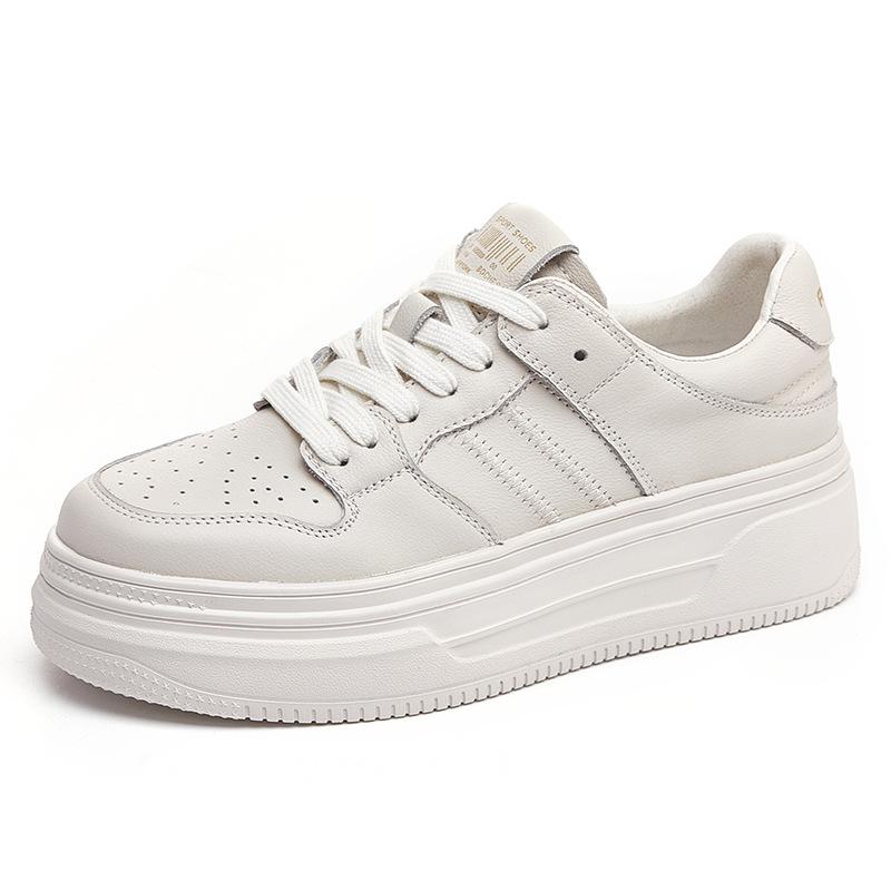 

кожаные кеды на толстой подошве, женская обувь, новая осенняя повседневная обувь для скейтборда, на плоской подошве, с мягкой подошвой, ультралегкая обувь для беременных 40 бежевый