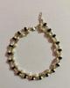 Handmade Black + White TULSI TULASI Bracelet, 925 Sterling Silver Caps 8-8.5 Inch, 6.25 Gm Religious Pooja, God's Worship, Ceremonies