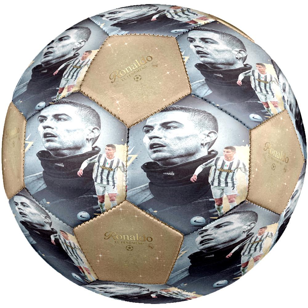 Ronaldo's Cristiano Ronaldo Juventus Legend Soccer Ball Size 5 Football Machine Sewn Indoor/Outdoor Universal Football Sports Enthusiast Gifts