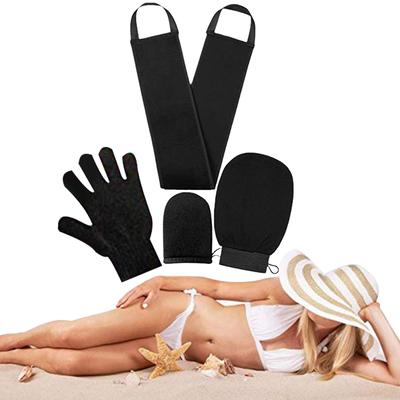 4 st/set Brunhandskar Kropp Självbruningsapplikator Återanvändbar Självbruningsvante Kräm Lotion Mousse