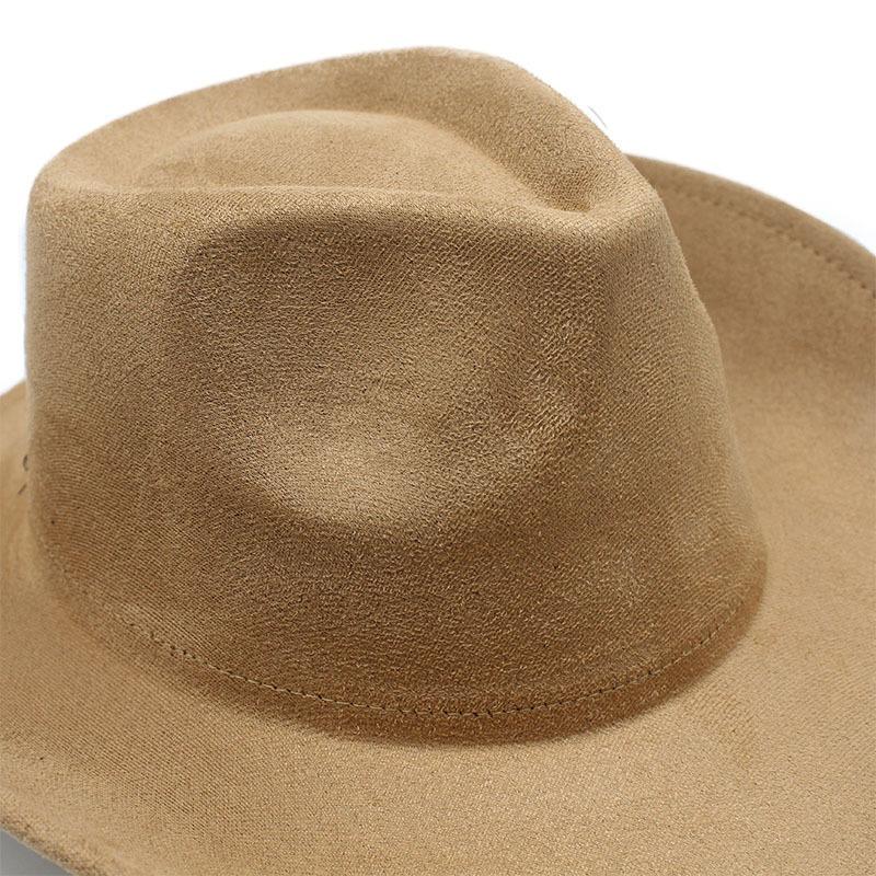 Vintage Western Cowboyhut Wildlederimitat Quaste Dekorationshut