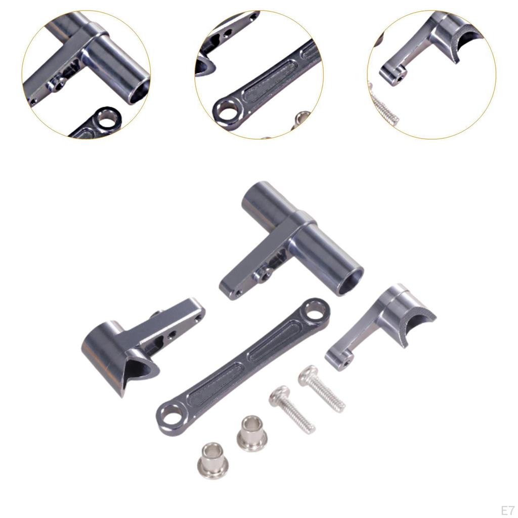 RC Car Steering Assembly Kit Parts Stylish Metal Fittings Upgrade Part for 1/10