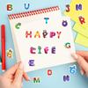 10 Sheets Kids Stickers 3D Puffy Bulk Cartoon English Alphabet Letters Number Stickers Educational Toys for Girl Boy GYH
