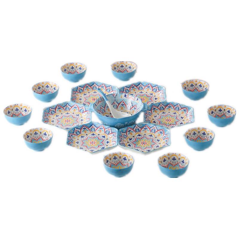 Qianhua Zhike Ceramic Family Dinnerware Set