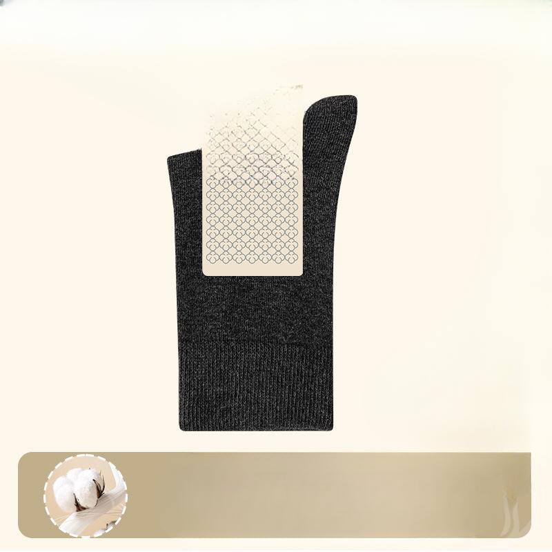 Ladies Spring and Autumn New Anti Bacterial Deodorant Sweat Absorber Pure Cotton Boneless Socks