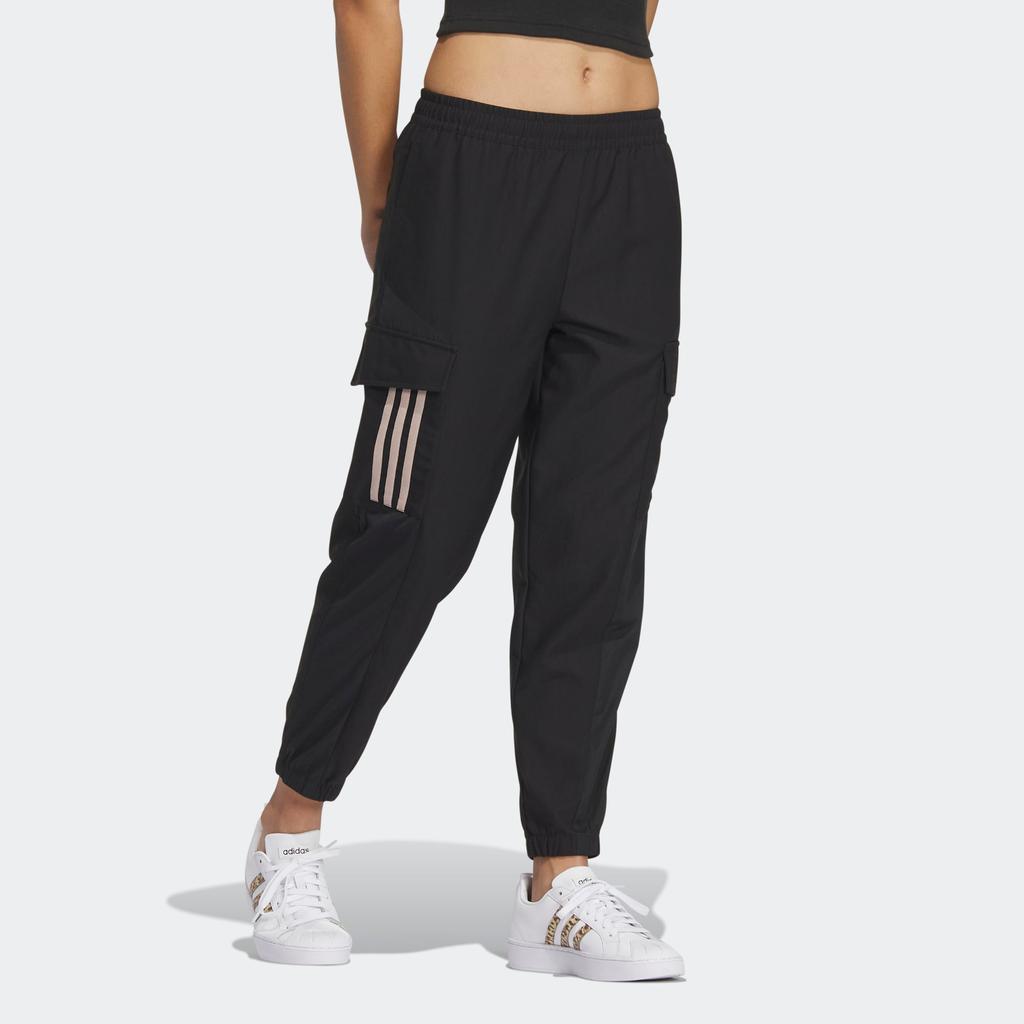 Adidas Neo Elastic Waist Joggers with Drawstring Women Bottoms Black IK3436