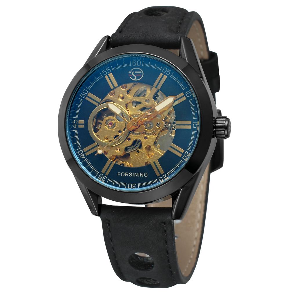 Forsining Wind Men'S Fashion Casual Hollow Mechanical Movement Watch Automatic Mechanical Watch