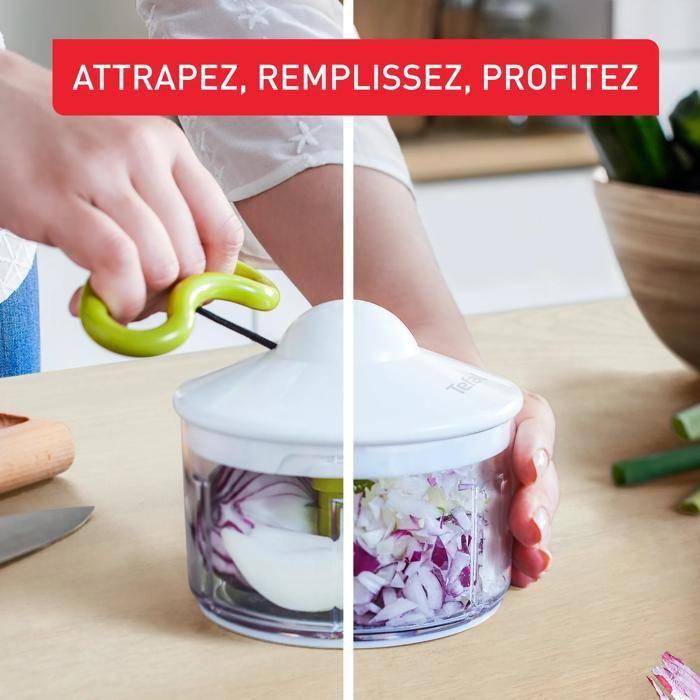 Tefal hachoir manuel 5 secondes 500 ml Rapide et facile à utiliser