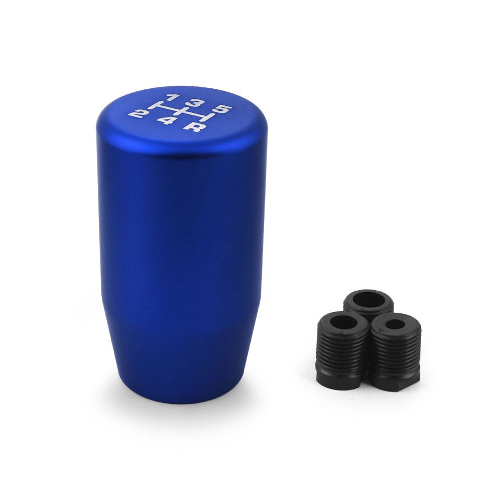 Aluminum 5-Speed Gear Shift Knob with 3 Adapters for Manual Transmission