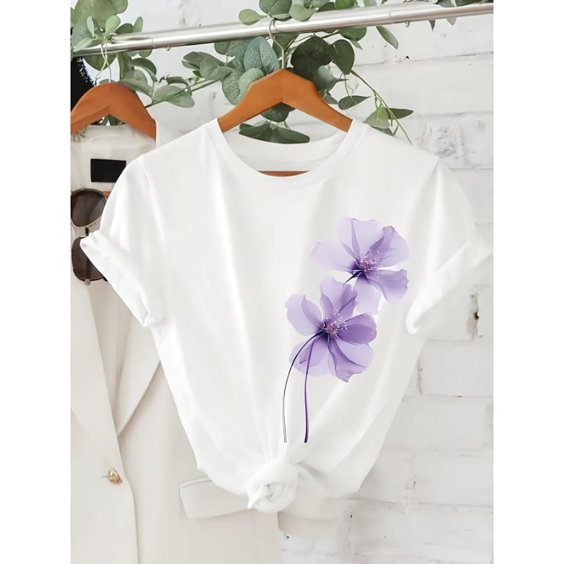 

European sizes Women S Casual Short-Sleeve T-Shirt 4XL