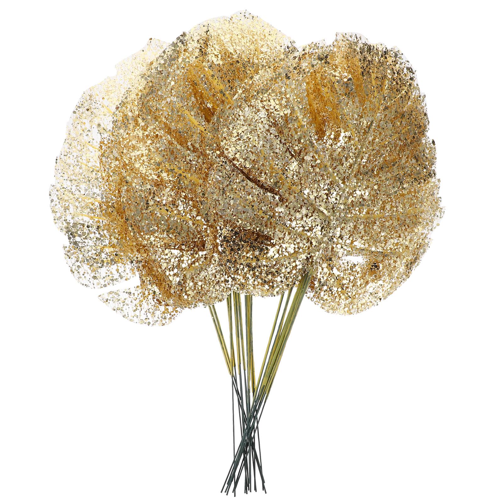 

Золотые пальмовые листья, листья монстеры, тропические украшения, воздушные шары, листья джунглей, украшения, японские закуски 39.5x20cm золотистый