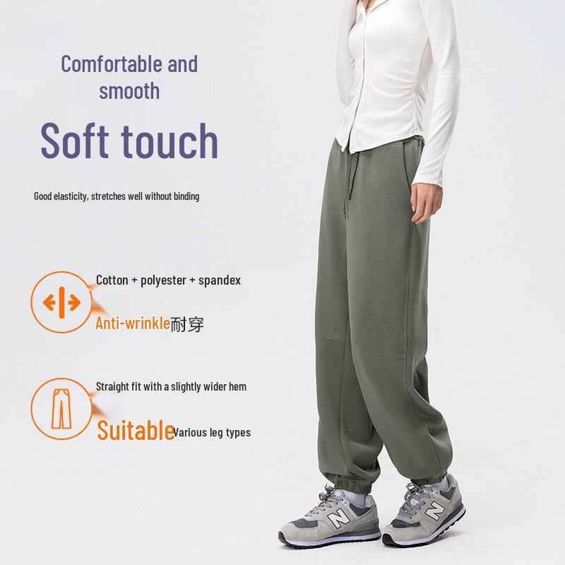 Women's Fleece-Lined Harem Pants: High Waist, Cuffed, Solid Color Sweatpants for Autumn/Winter