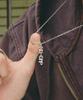Maz Silver No Cap Lettering Necklace